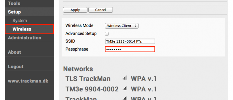 How To Change Your TrackMan IIIe WiFi Settings