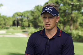 Luke Donald sharing a few thoughts about TrackMan