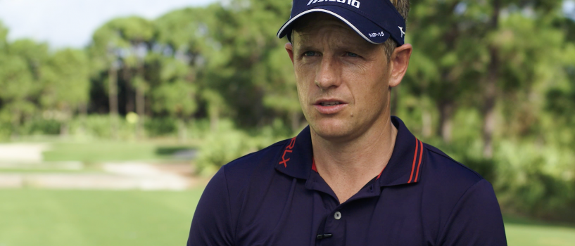 Luke Donald sharing a few thoughts about TrackMan